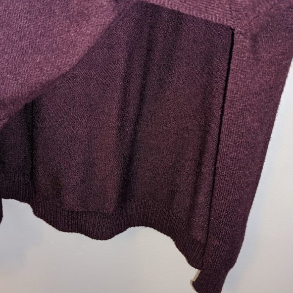 Urban Heritage Soft Burgundy V Neck Sweater - Picture 5 of 8
